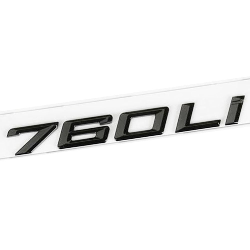 

Black Shine Car Body Decorate Rear Trunk Emblem 3D Lettering Badge Accessories For BMW Series 7 760Li 750Li 745Li 740Li 730Li