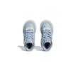 Adidas Originals Drop Step Synthetic Leather Comfortable Versatile Non-Slip Mid-Top Walking Shoes Baby Shoes Blue White IF5170