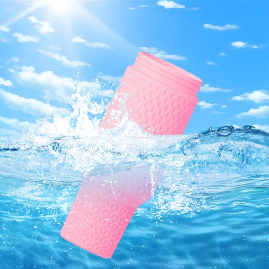 Silicone Cup Liner for 40 Oz Thermal Cups Reusable Thermal Insulation Durable Food-Grade Drinkware Accessory for Parties Outdoors