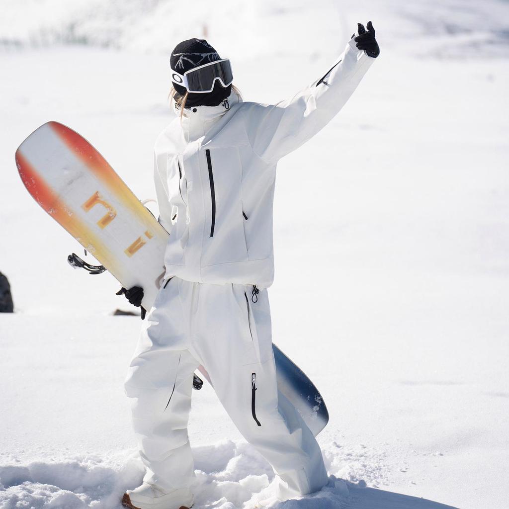 Erkek ve Kadınlar İçin Kayak Kıyafeti Dış Mekan Kışlık Sıcak Snowboard Kıyafeti Su Geçirmez Rüzgar Geçirmez Kayak Montları ve Pantolon Seti Unisex Nefes Alabilir Yalıtımlı Kar Kıyafeti