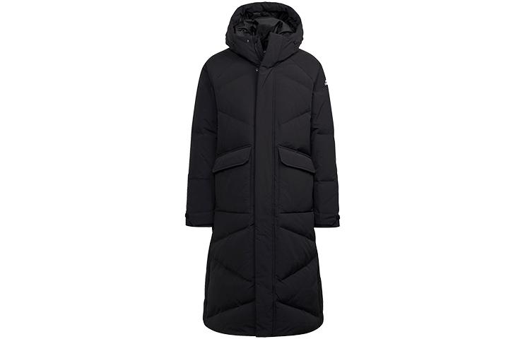 Adidas Down Jackets Men s Black Hooded Moderate Down Coat GT6536 L