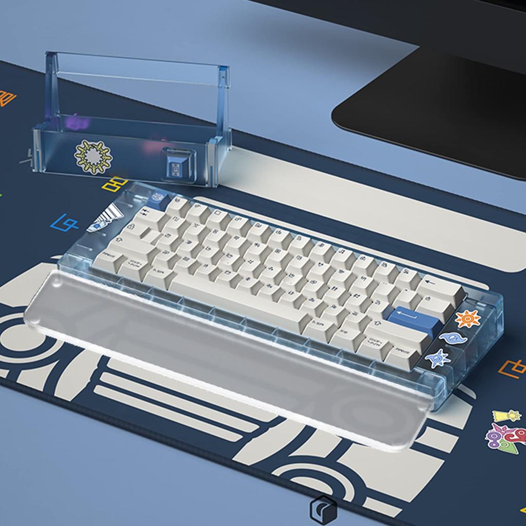 Sikai Wrist Rest Keyboard Arm Rest Palm Rest Acrylic Suitable for 87 Keys No Logo Simple Design Ergonomic Fatigue Rest Wrist Rest for Mechanical