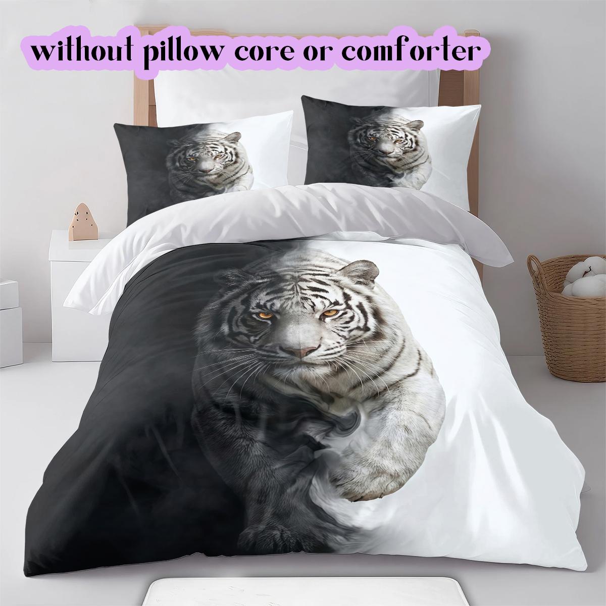 Ink splatter dark stylePattern Bedding Quilt Set Quilt Cover Pillowcase Home Decoration Birthday Gift (1 * duvet cover + 2 * pillowcase, without core) 135x200cm