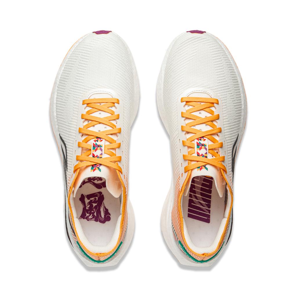Li Ning Wind Chaser Technology Professional Competition Marathon Training Lightweight Running Shoes Women Sneakers Off-White ARPV008-3