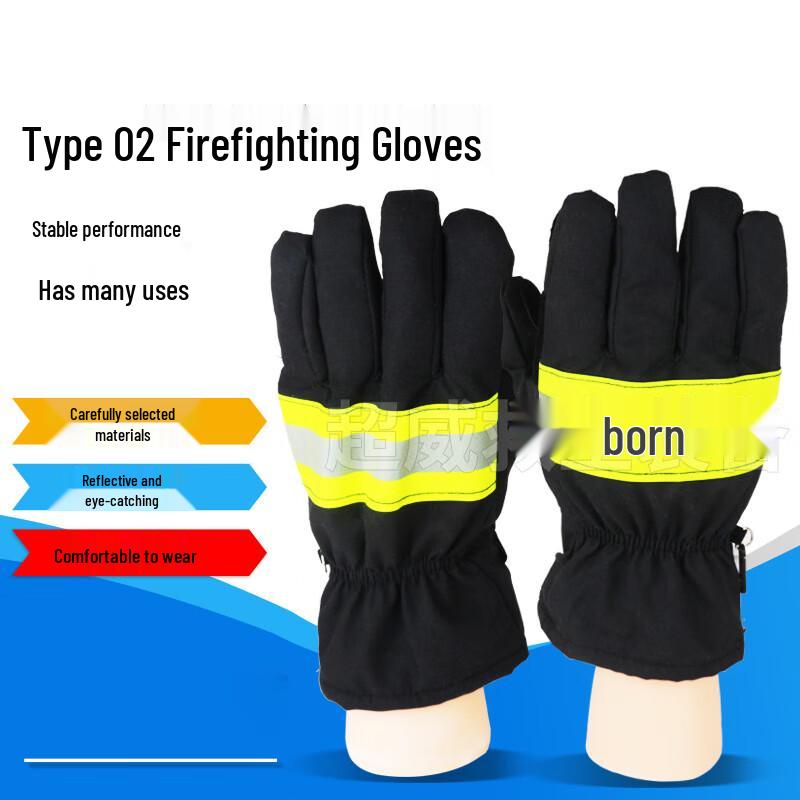 Reflective Firefighter Rescue Gloves Size 1