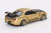 MINI GT Nissan Skyline R34 Top Secret Gold Drive Japan Exclusive Finished Product 1/64 GT-R Right-hand