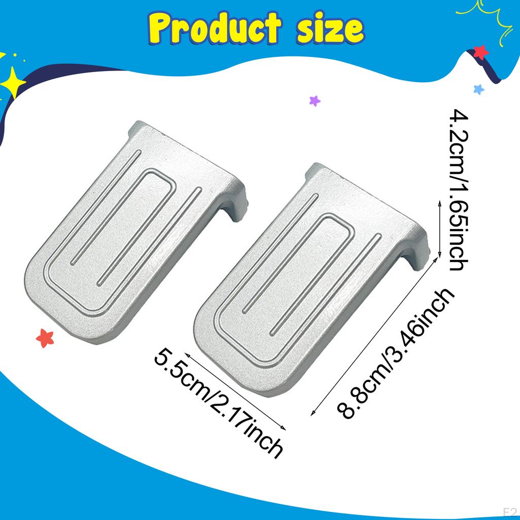 Electric Bike Rear Pedals Footrests Spare Parts Replaces Easy To Install Comfortable Cycling