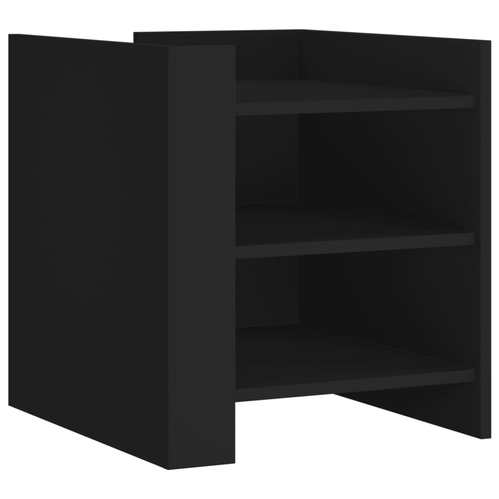 Nightstand Black 45x50x50 Cm Particleboard