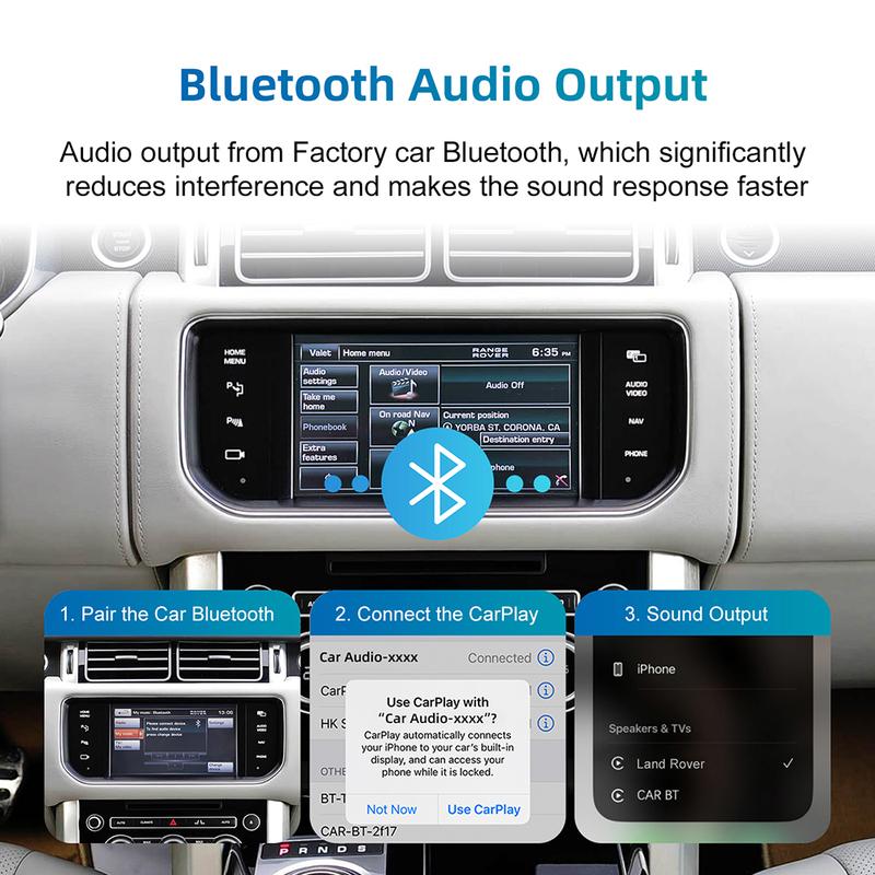Wireless Carplay Android Auto for Land Rover Jaguar Harman Bosch Discovery 4 Aurora Freelander 2 XE XF XJ