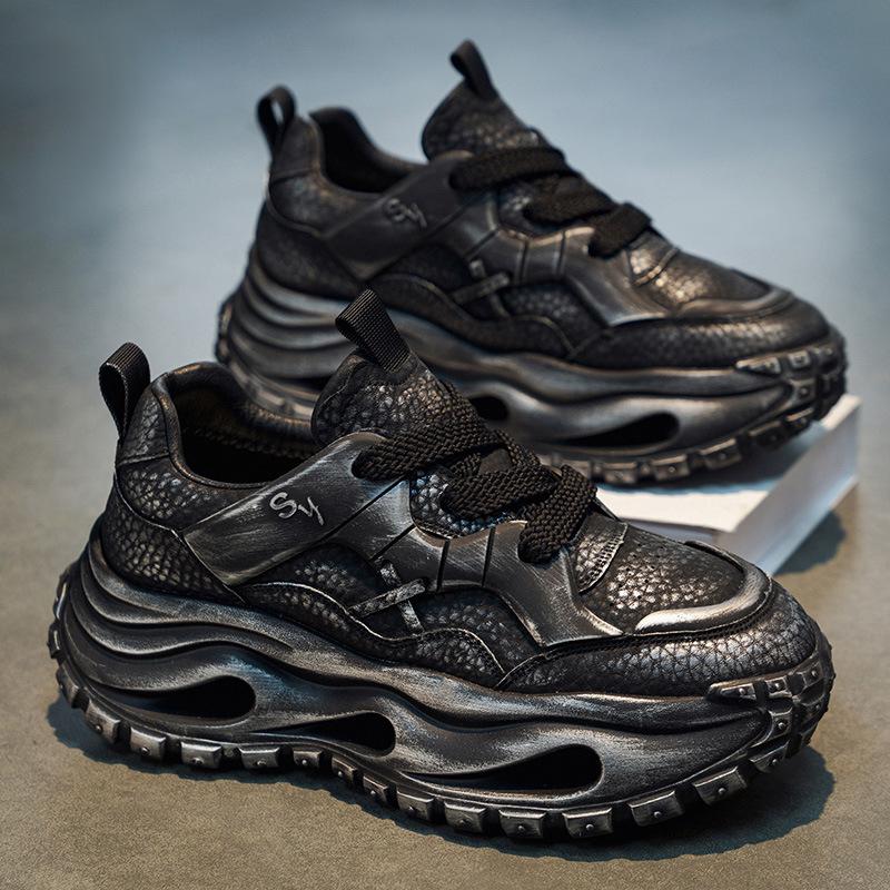 Autumn and winter 22 new niche thick-soled heightening dirty dad shoes casual sports 39
