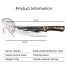 Cuțit de bucătar lucrat manual Satâr pentru carne Mâner din lemn din oțel inoxidabil Cuțite de tăiat chinezești