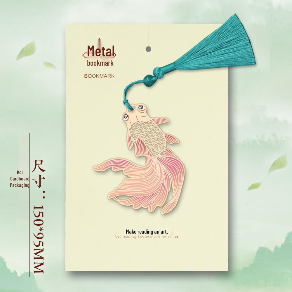 Charming Chinese Style Metal Art Bookmark: Floral, Fauna & Fresh Designs for Teacher's Day