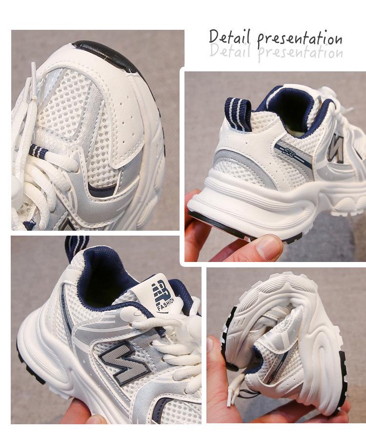 Kids' Fashion Sneakers 2026: Breathable Mesh Casual Sports Shoes for Boys & Girls - New Spring/Autumn Collection