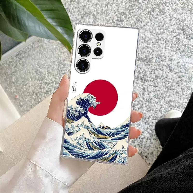 

Katsushika Hokusai Art Great Wave Phone Case For Samsung Galaxy S23 S24 S22 S25 Ultra Plus Cover For Galaxy S25+ S24+ S23+ S22+ Galaxy S23