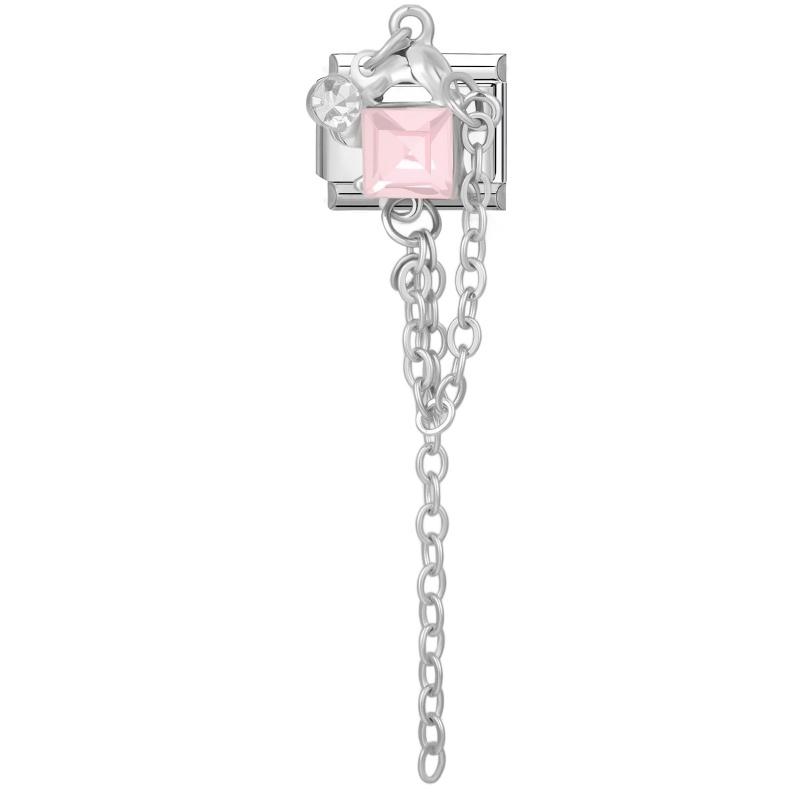 Personalized DIY Bow Series Charm Bracelet Flower Butterfly Heart Chain Bead Fit 9mm Bracelet Stainless Steel Valentine's Gift