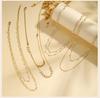 Pearl Choker Necklaces For Women, Double Layered Pearls Chain Necklace, Minimalist Stainless Steel Wedding Jewelry