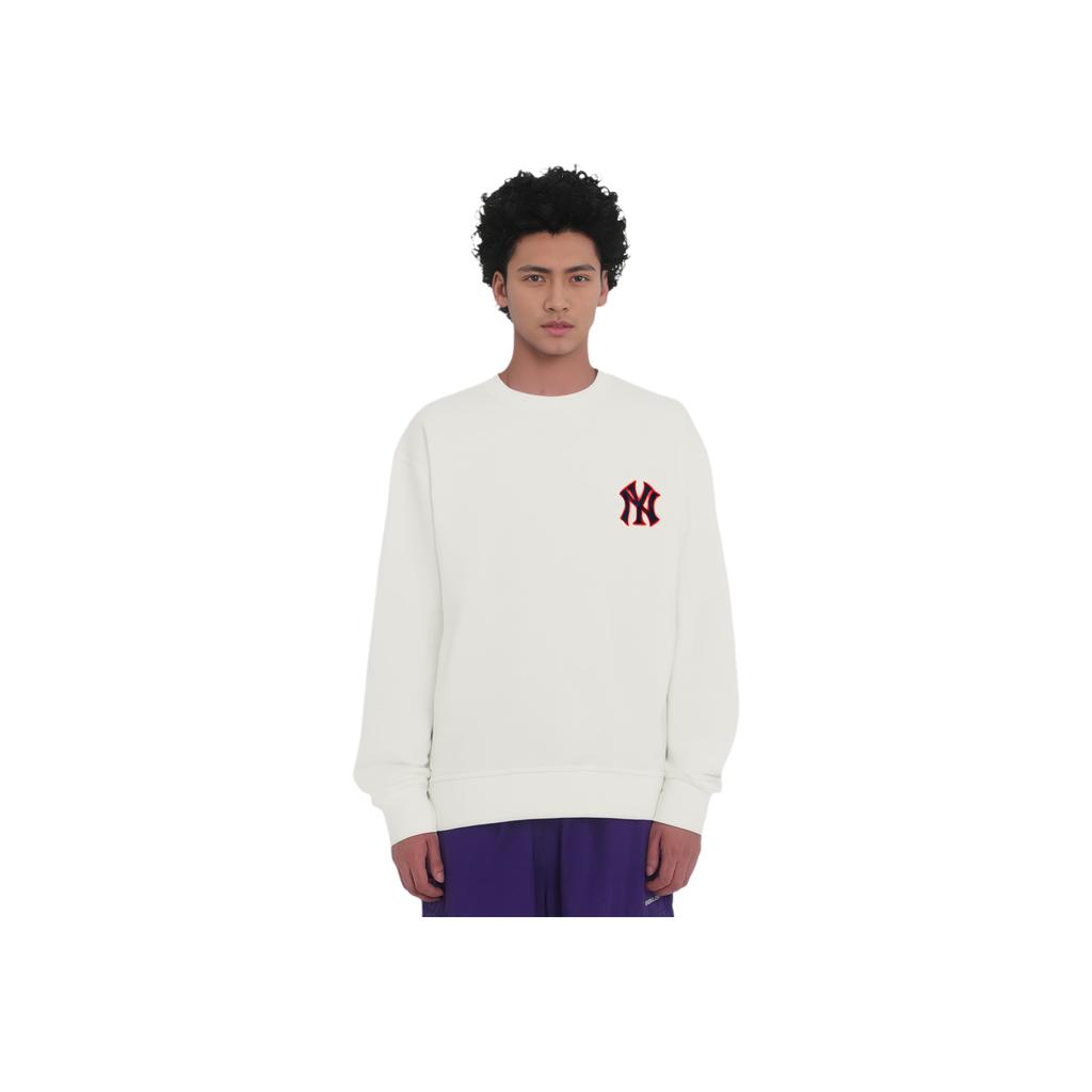 MLB Fw22 Logo Print Crewneck Pullover Long Sleeve Vintage Sports Sweatshirt Unisex sweatshirt Off-White 3AMTB0626-50IVS