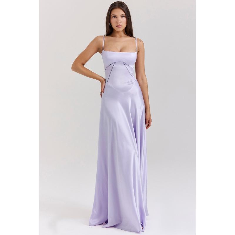 Women's New Sexy Suspender Skirt Slim Backless Long Dress Dress Women's Long Evening Dress