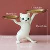 Nordic Resin Cat Tray Statue Bedroom Entrance Home Office Table Desk Decor Accessorie Key Candy Container Storage Sculpture