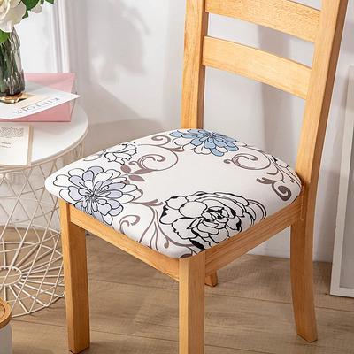 Stretch Printed Chair Seat Cushion Covers For Dining Room Chair Cover For Wedding Banquet Seat Chair Slipcover Home Decor