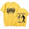 Hiphop metal gothic rock printed Tshirt fashionable and loose fit suitable for streetwear summer casual and sports wear