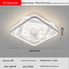 Smart Silent Ceiling Fan Light with Variable Frequency for Modern Bedrooms