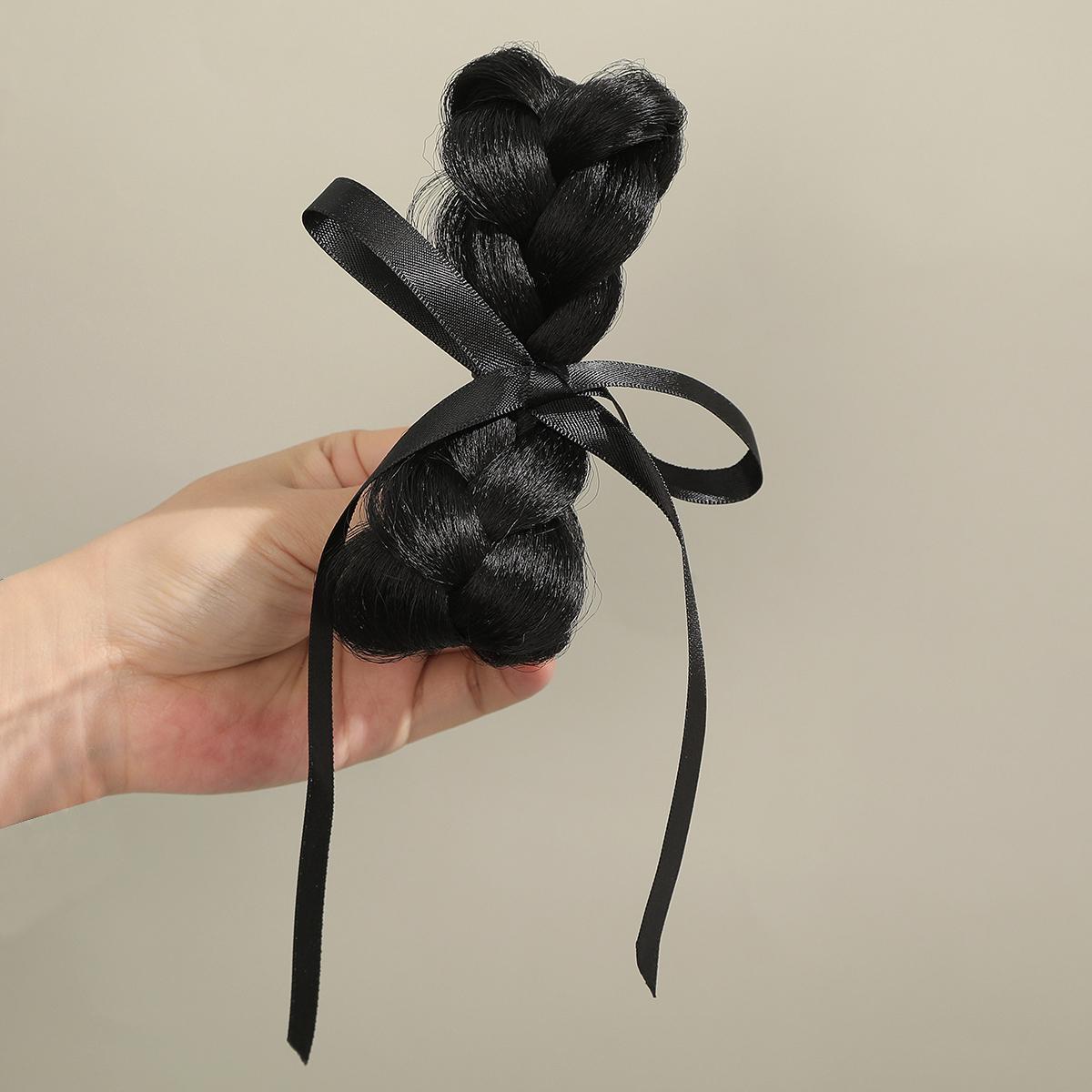 

AWAYTR Модный парик-пучок, заколка для волос, парики, атласный бант, заколки для волос, головной убор на День святого Валентина, аксессуары для волос для девочки, фестивальный подарок