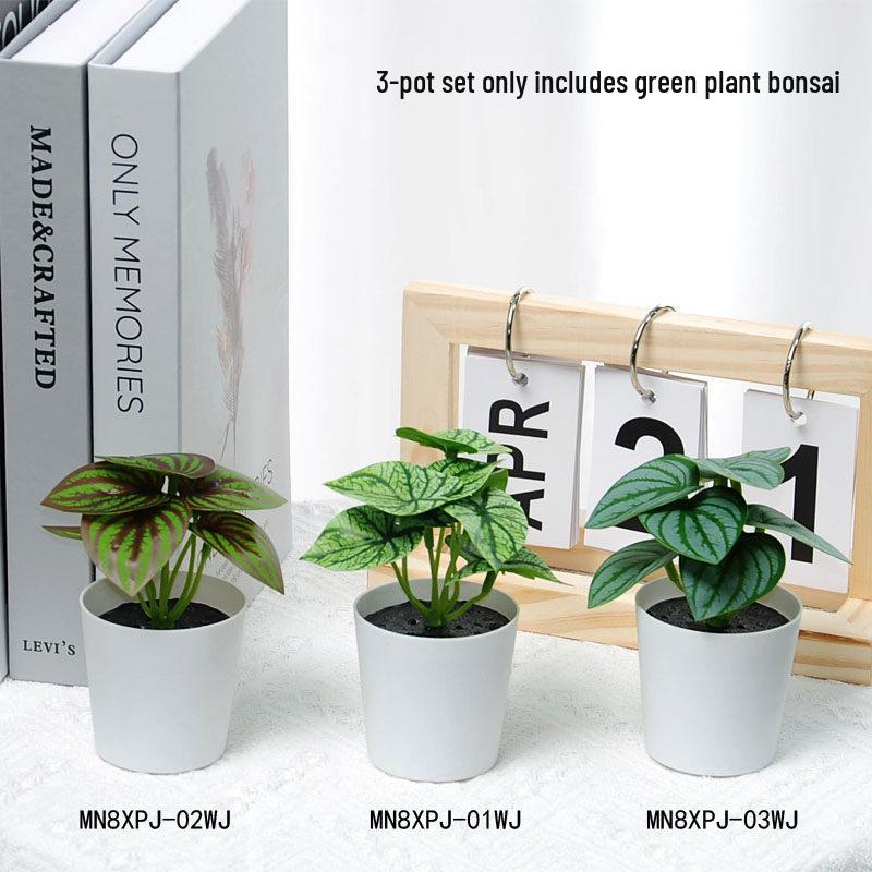 INS Style Small Artificial Grass Plant Ornaments for Indoor Decoration and Flower Display