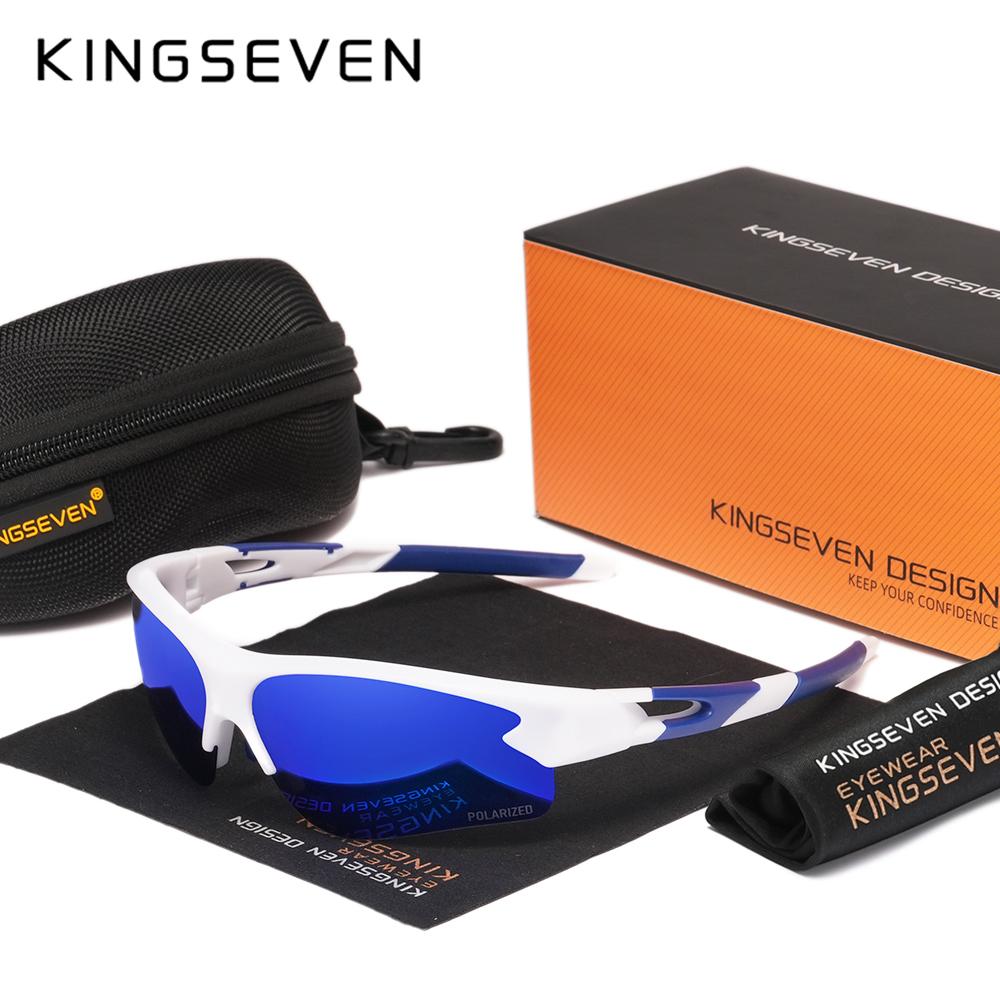 KINGSEVEN Mountain Bike Cycling Glasses Men Women MTB Sunglasses Outdoor Sports Anti-UV400 Polarized Riding Comfortable Wear