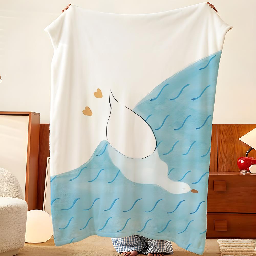 Artist K-kawa H-harari Throw Flannel Throw Blanket, Lightweight Cozy, Durable Washable Cute Cool