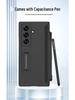 Samsung Z Fold7 Magnetic Solid Color Flip Case with Pen Slot and Stand