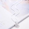 Neuer Eingang Beliebt Niedliches Tier Temperament 925 Sterling Silber Schmuck Kristall Kleines Eichhörnchen Weiblicher Anhänger Halsketten XL233