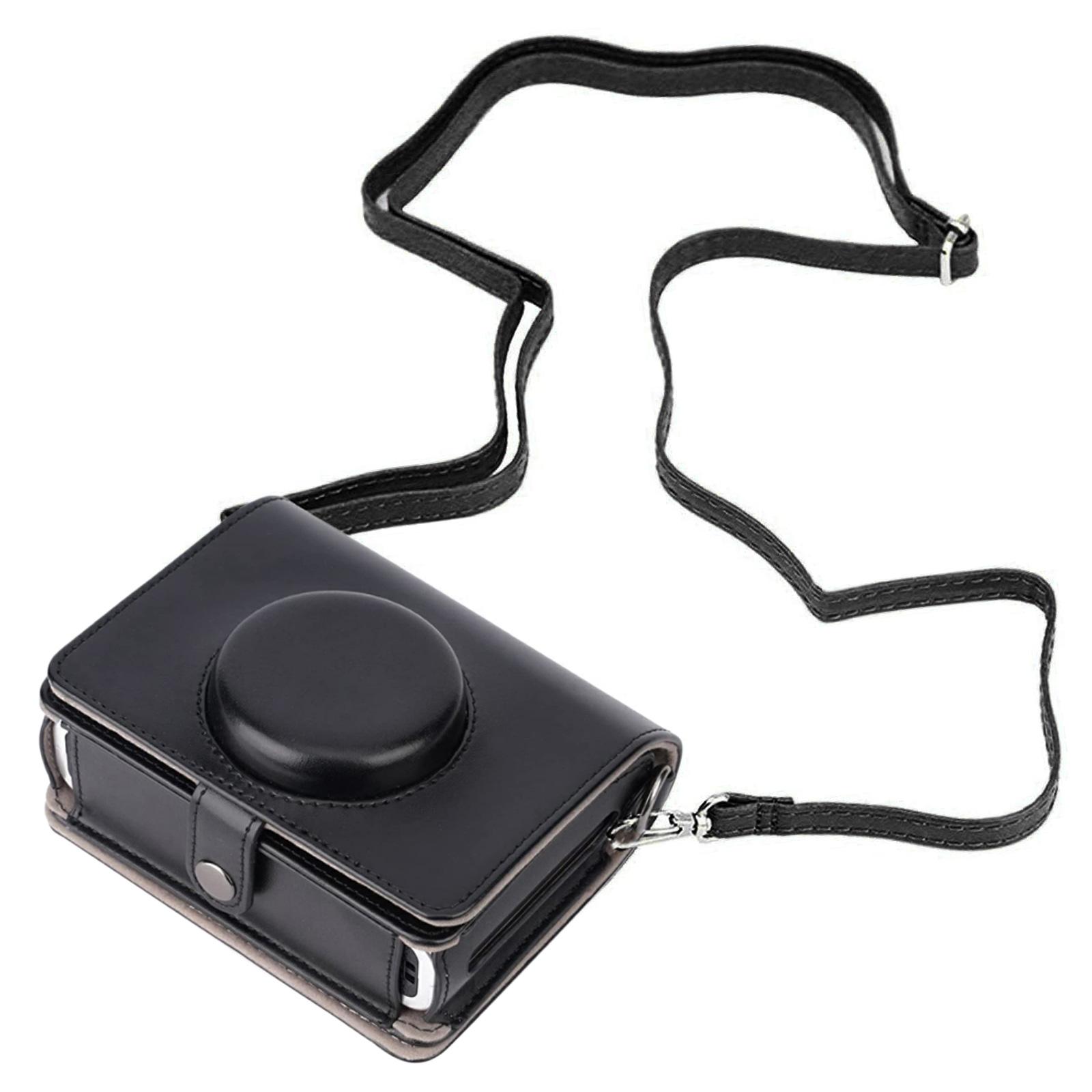 

For Fujifilm Mini EVO Vintage Protective Case Anti-Scratch Stylish Camera Carry Bag Waterproof for Outdoor Travel Cam Accessory чёрный