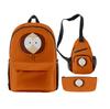 SOUTH PARK Backpack Set for School Boys Girls, Cute 3-Piece Laptop Bookbag with Pencil Case and Crossbody Sling Bag, Water-Resistant Large Capacity