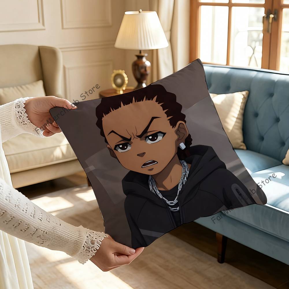 The BBoondocks Cartoon Pillow Case Ultra Soft Skin Friendly Fabric Cloud Like Comfort  Concealed Zipper