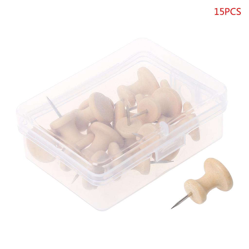 

15 шт. натуральные пробковые деревянные кнопки для крепления досок с кнопками для рисования фотографий настенные штифты для офиса и школы