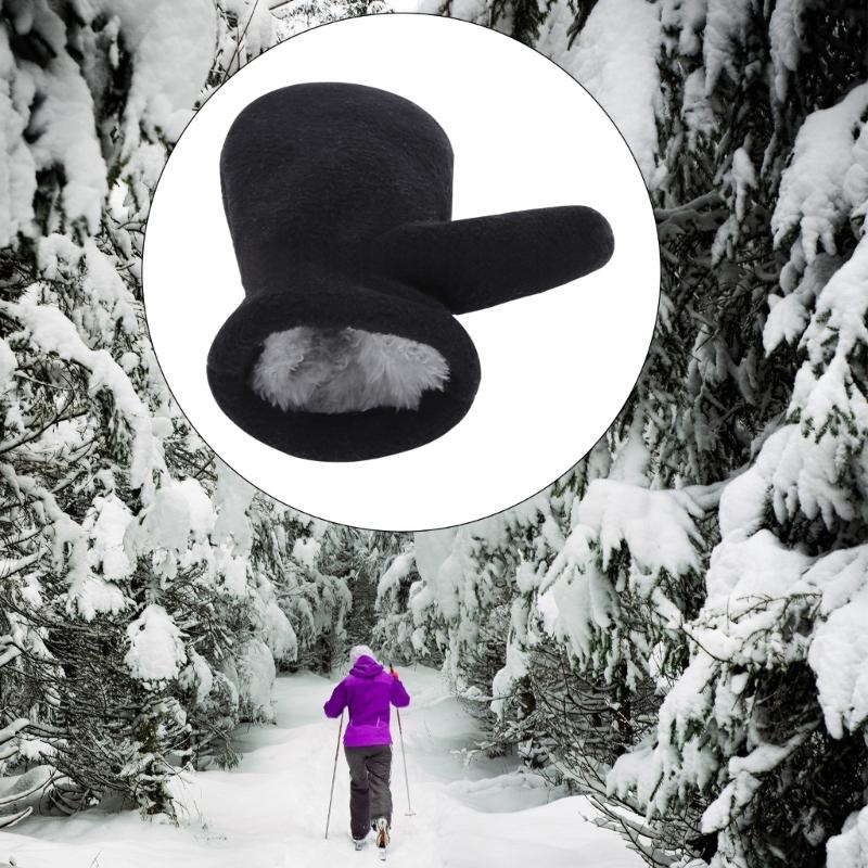 2-4Y Fleece Mitten Kids Winter Kids Mittens Plush Thick Warm Toddler Gloves Plush Gloves Mitts Kid Cycling Gloves