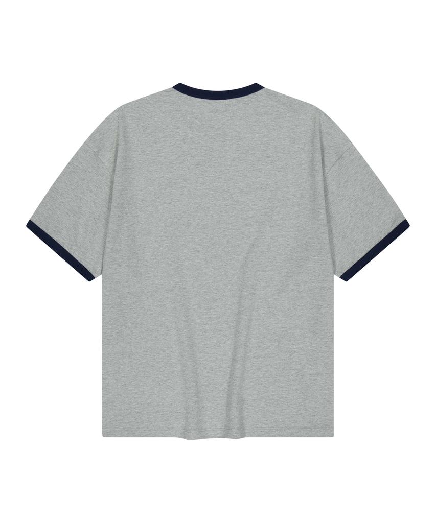 Yunibeoseugameonteu Ug Athletic Ringer T-Shirt_Melange Grey