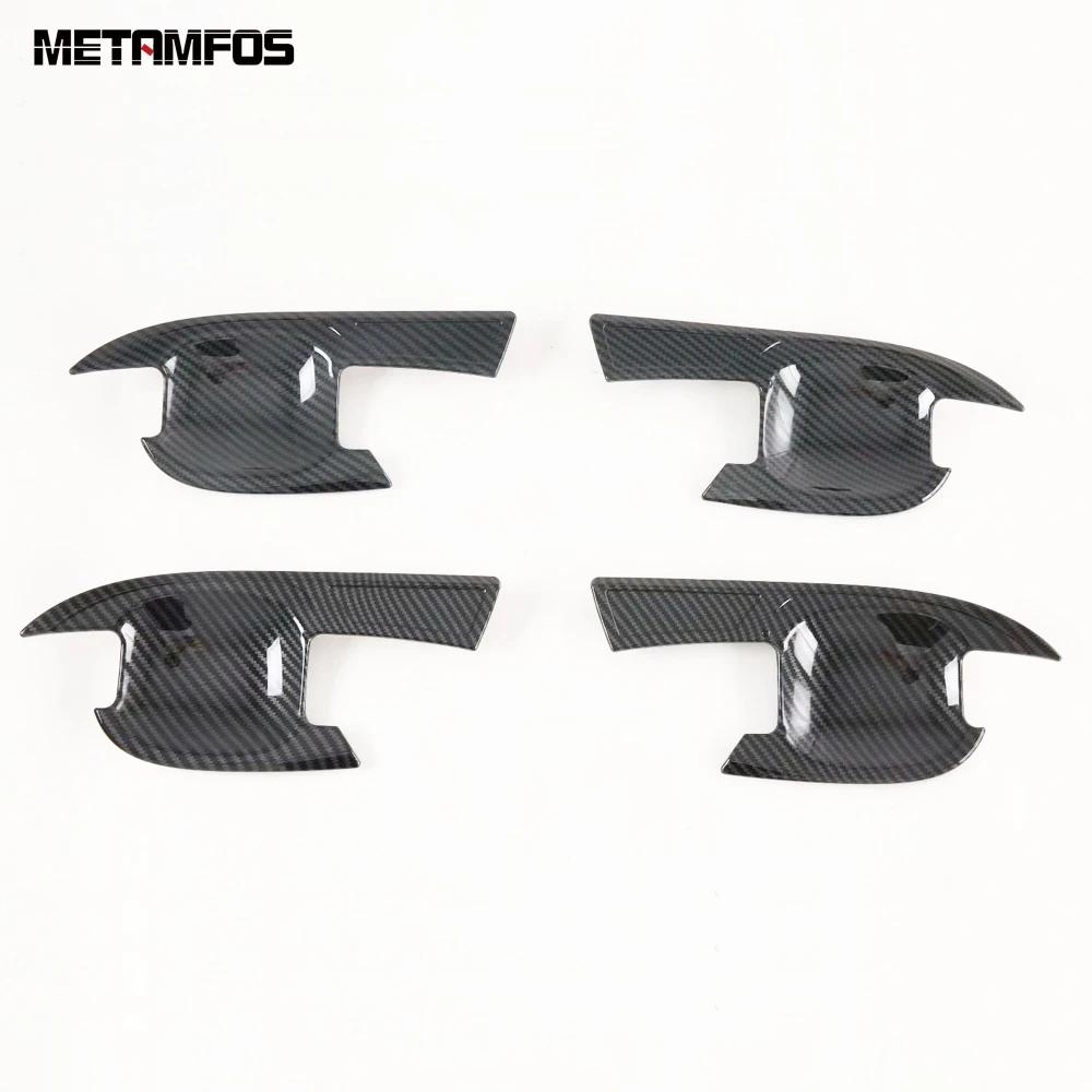 Side Door Handle Bowl Cover Trim For Chevrolet Blazer Carbon Fiber Protector Exterior Car Accessories