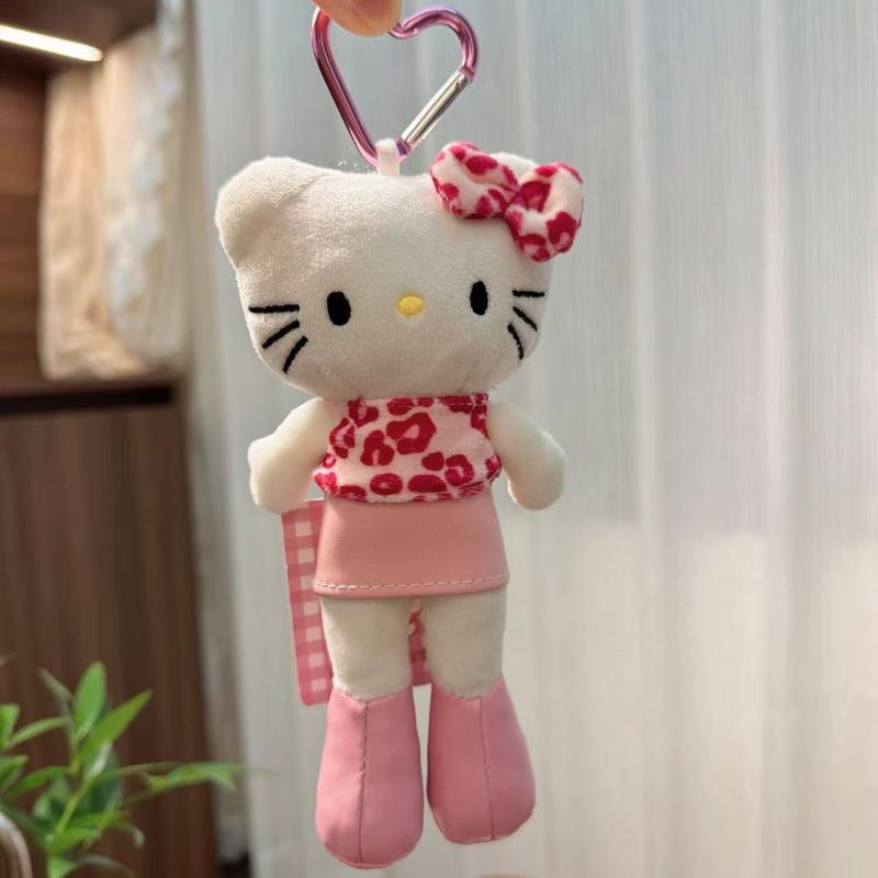 Cute Cartoon Sanrio Long Legs Hello Kitty Doll Keychain Pendant Backpack Hanging Ornament Decorative