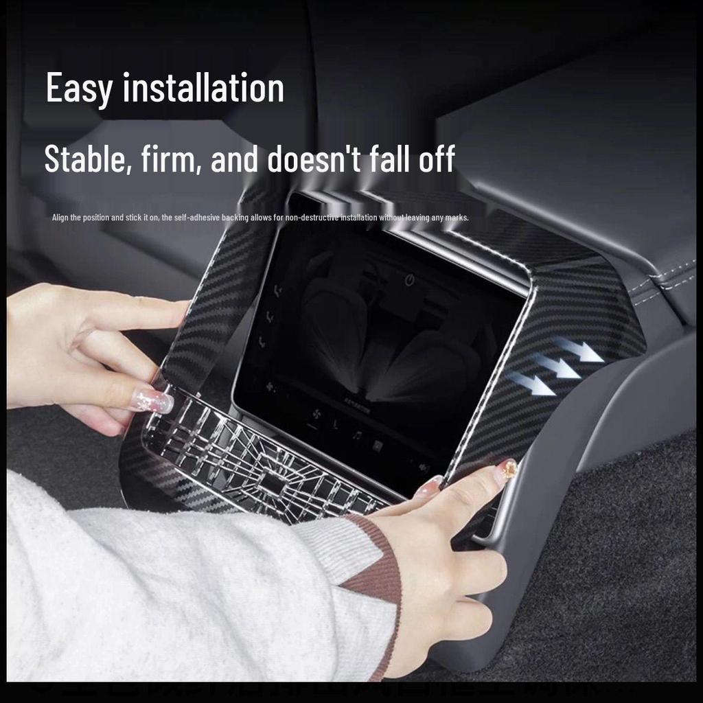 Tesla Model Y/3 Carbon Fiber Rear AC Vent Protector Cover