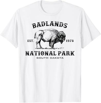 Badlands National Park South Dakota American Bison Souvenir T-Shirt Unisex T-Shirt