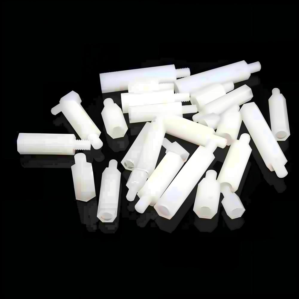 25Pcs White Nylon Single Head Fastener Durables Multi-Purpose Hardware Accessories