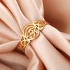 Lemegeton Ancient Egypt Eye Of Horus Ring Stainless Steel Protection Amulet Irish Ring Party Wedding Jewelry for Women