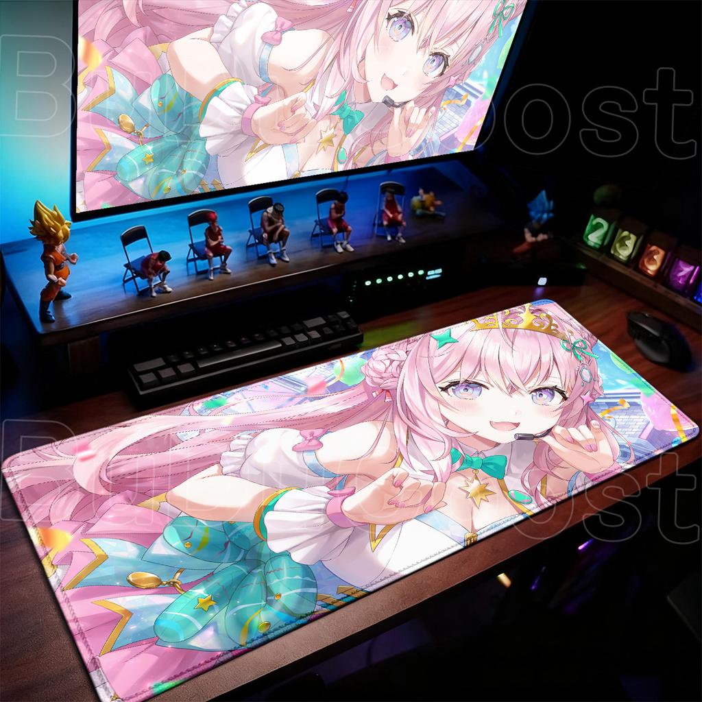 Cartoon Girl Computer Keyboard Mats XXL PC Gaming Carpet Hololive Hakui Koyori Pink Mouse Pad Large HD Printing Anime Table Rug