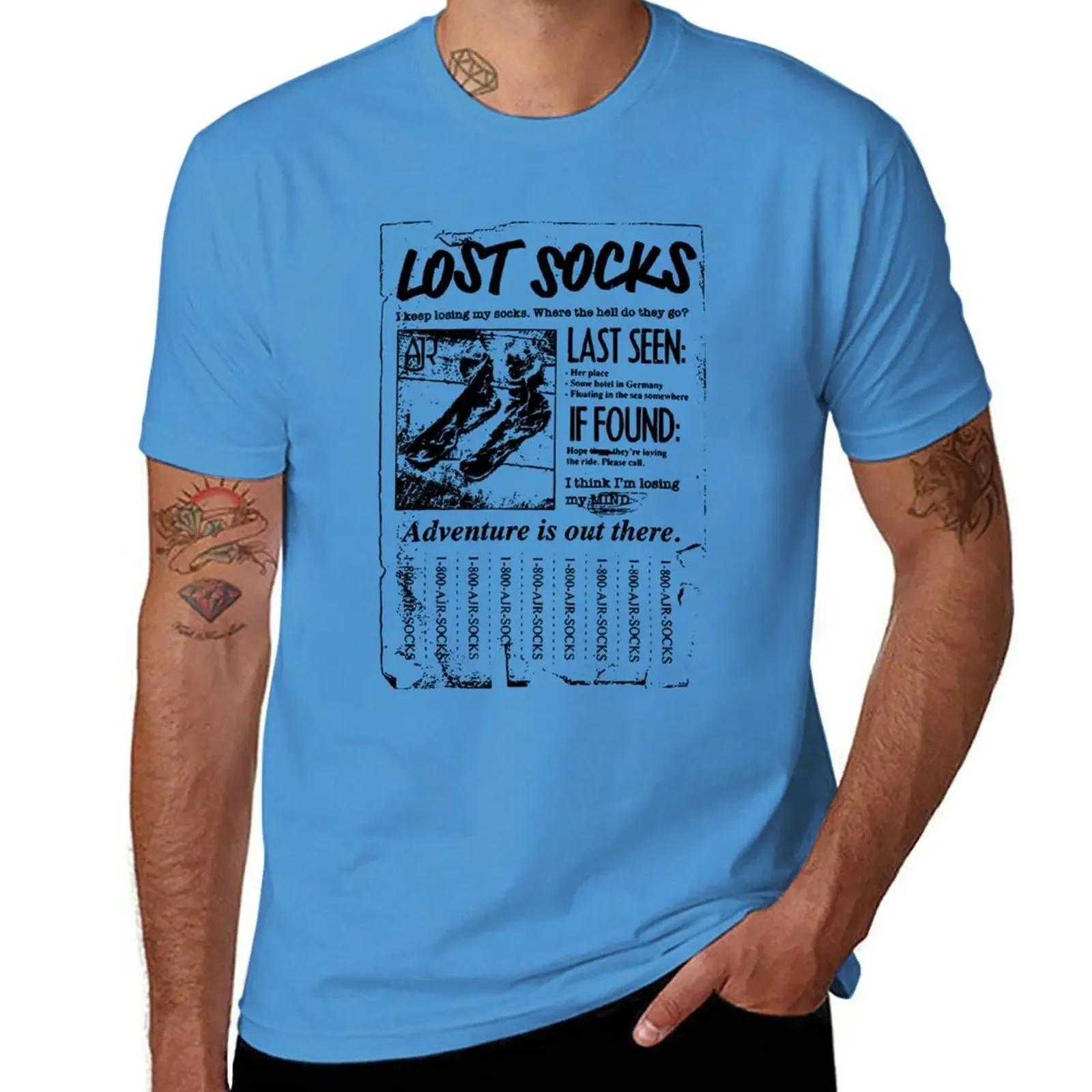 

Ajr Merch Lost Socks Poster TShirt oversizeds anime clothes anime mens t shirts casual stylish S