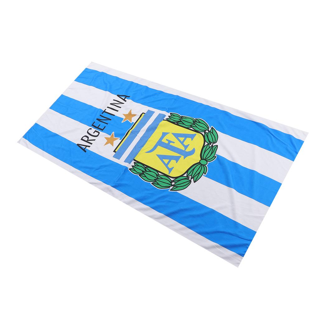 2022 Bath Towel National Team Sign Country Flag Beach Towel 140x72cm for Gifts Fans