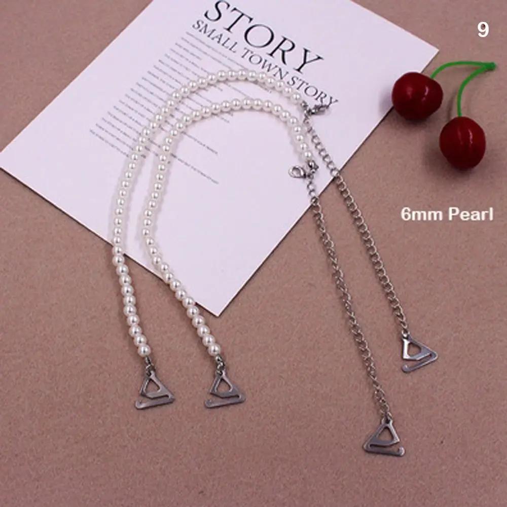 Fashion Metal Bras Straps Aniti-slip Rhinestone Underwear Strap Pearl Adjustable Women Lingerie Accessories