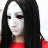 Horror Long Hair Ghost Latex Mask For Halloween And Escape Room Fun