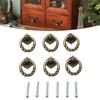 6 Pack Vintage Style Zinc Alloy Cabinet Knobs for Drawer Door Cupboard Pull Handles Suitable for Home Furniture Applications